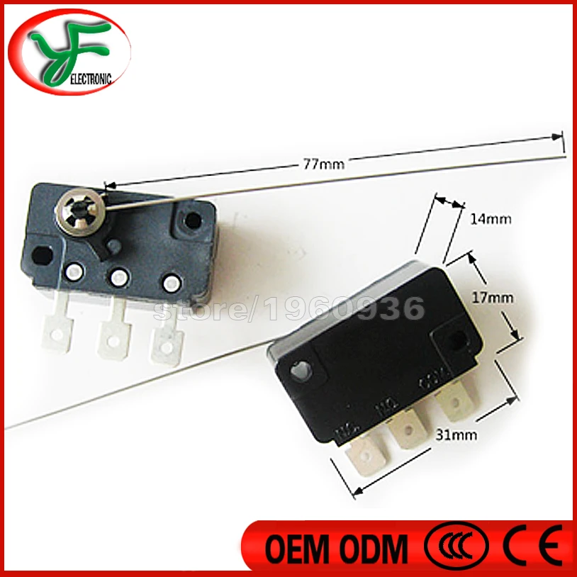 Buy 25pcs/lot Coin acceptor microswitch Three legged