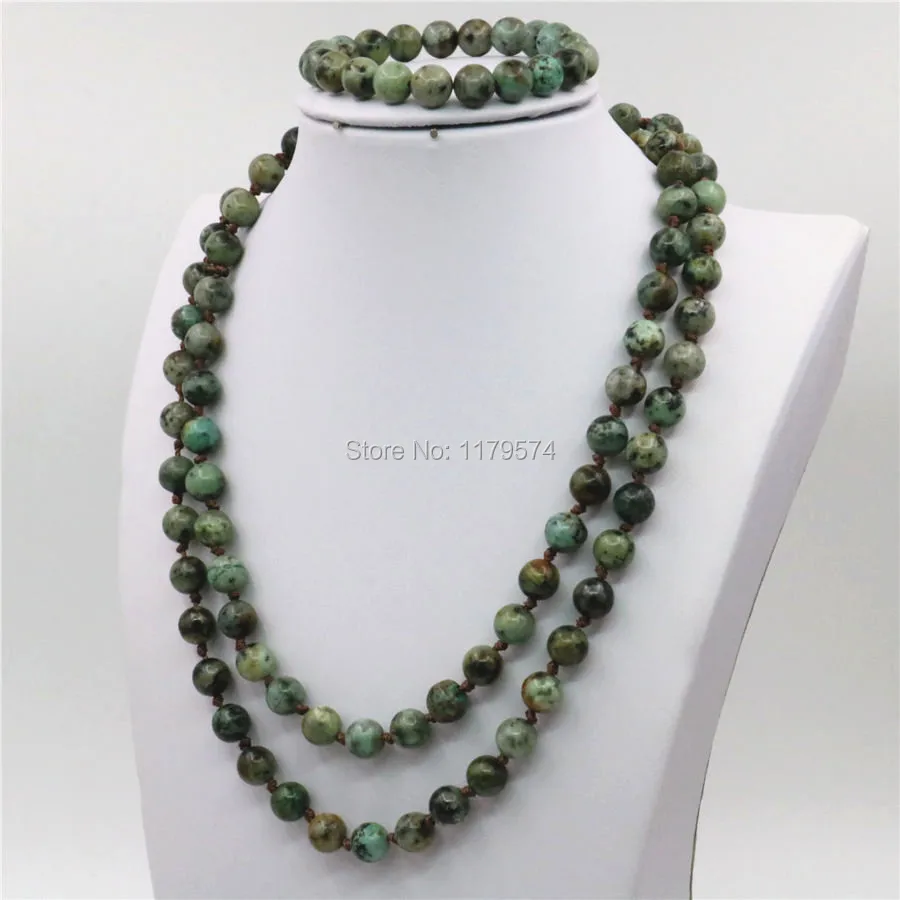 

8mm Natural Africa Turkey Sugilite Stone Beads Necklace Chain Bracelet Sets Girls Christmas Gifts Jewelry Making Design 36inch
