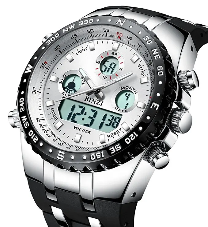 Luxury Dual Display Military Watches Men Digital Waterproof Sports Wrist Watch Clock Male Relogio Masculino Horloges Mannen Luxury Dual Display Military Watches Men Digital Waterproof Sports Wrist Watch Clock Male Relogio Masculino Horloges Mannen