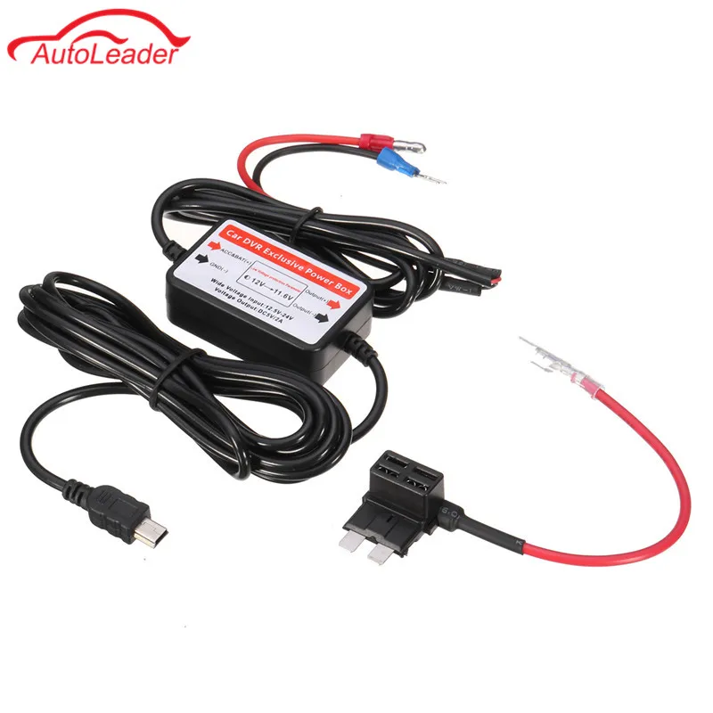 2x Car DVR Camera Recorder Wire Dash Cam Hardwire Kit USB Power Cable