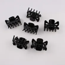 12 шт., модные женские аксессуары для волос, черные пластиковые мини-шпильки, заколки для волос, зажимы для девочек, заколки для волос, инструменты для укладки