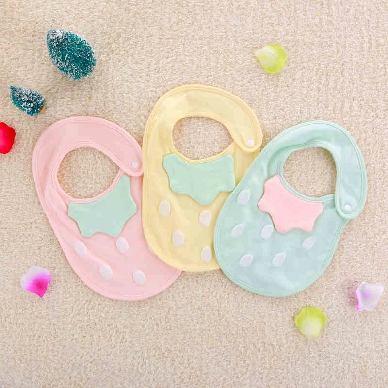 Cotton White Baby Bandana Drool Bibs Apron Babero Impermeable Cloth