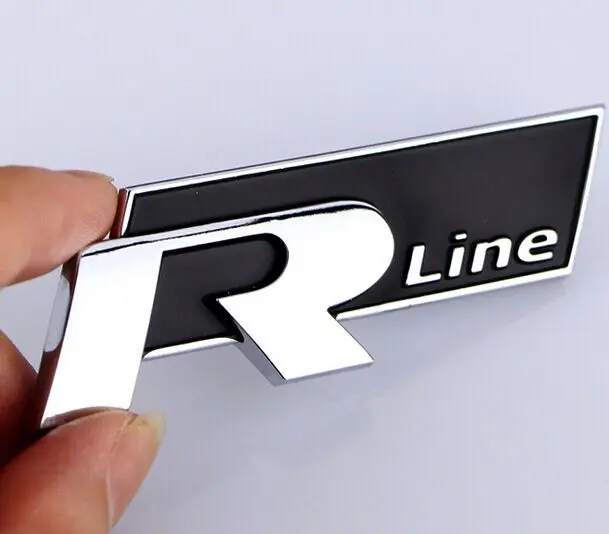

Rline 3D Metal Car Stickers for VW Volkswagen Automobiles R line Refit Badge Car Emblem Accessories Sticker Car Styling