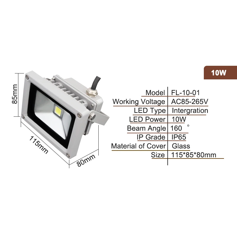 Светодиодный прожсветильник Тор 10 Вт 20 30 50 70 80 90 100 150 Вт|flood light|flood light 10wwaterproof ip65