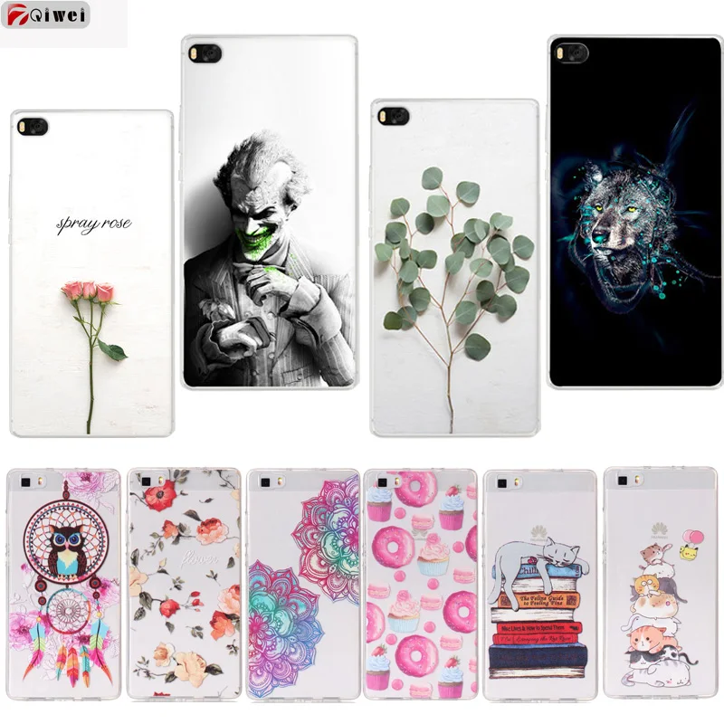 

For Coque Huawei P8 lite 2015 Case Transparent Print Silicone Soft TPU Back Cover For Huawei P8 Lite Case ALE-l21 ALE-L23 Capas