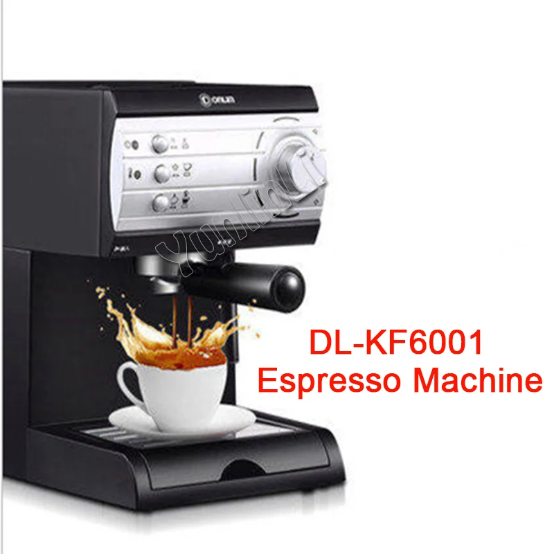 Полуавтоматический насос давление Кофеварка бытовой паровой Итальянский кофе машина насос давление Кофе чайник DL-KF6001