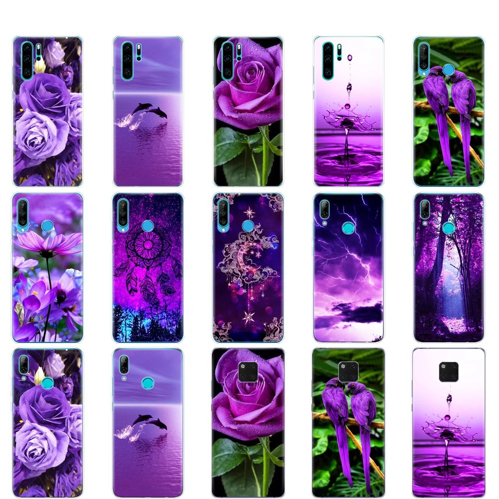 Custodia Per Huawei P30 Pro Lite Custodia Posteriore Per Huawei Mate 20 Pro Lite P Smart 2019 Plus Infinity Su Viola