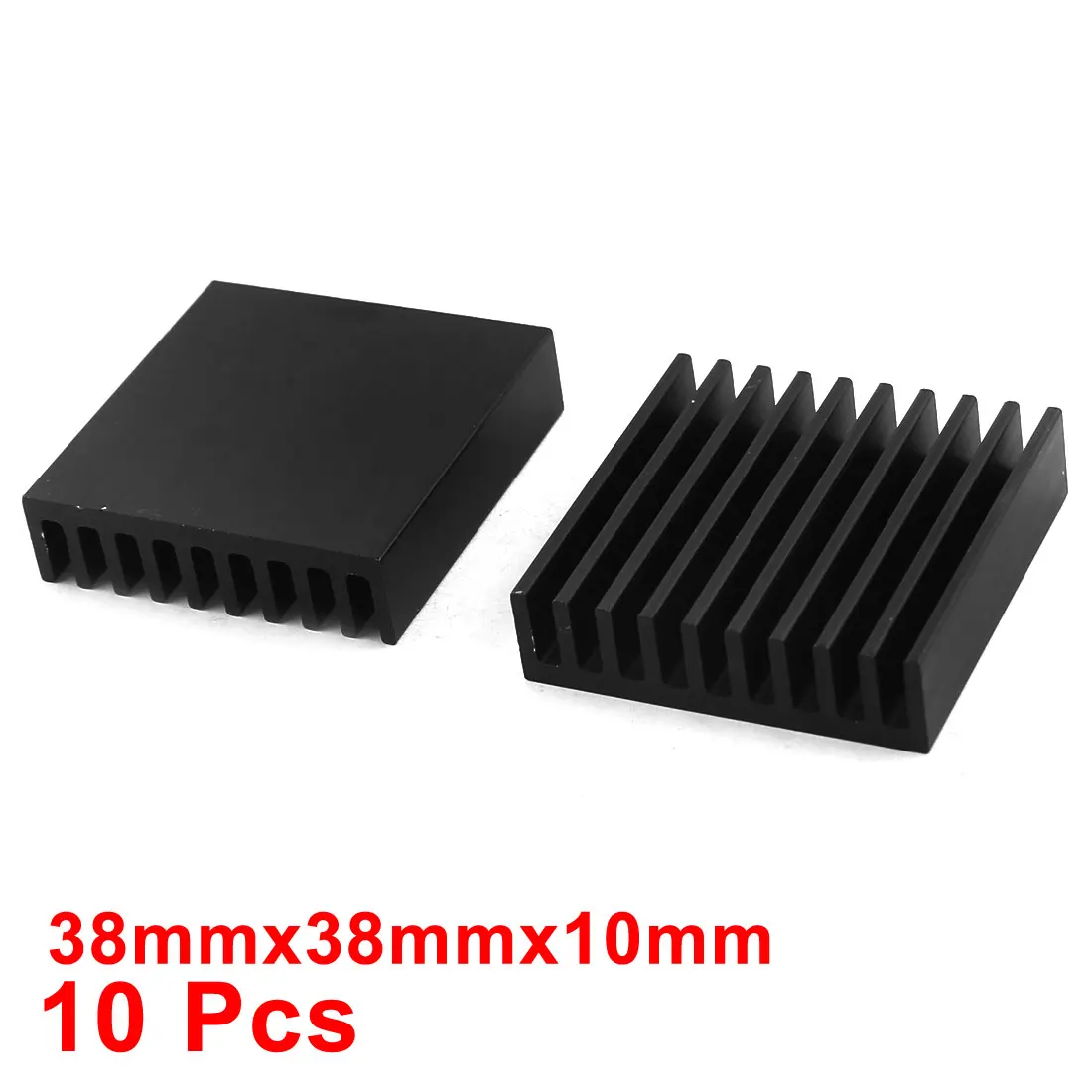 UXCELL 10Pcs 38X38x10mm High Quality Aluminum Heat Sink For Led Power