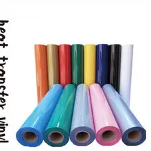 1 Лист 1" x 40"/30 см x 100 см липкая задняя ПВХ теплопередача виниловая термопресс машина футболка Железная на HTV печать