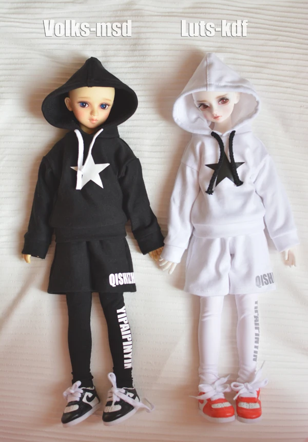 1/3 1/4 Uncle point BJD кукла с принтом уличный стиль спортивный костюм для 1/3 1/4 Uncle BJD SD DD аксессуары для кукол