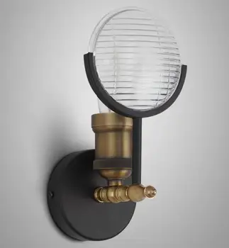 

Nordic modern iron LED Wall Lamps with coffee color cloth lampshade,Home Bedroom bedside aisle Wall Sconce Lighting Fixtures