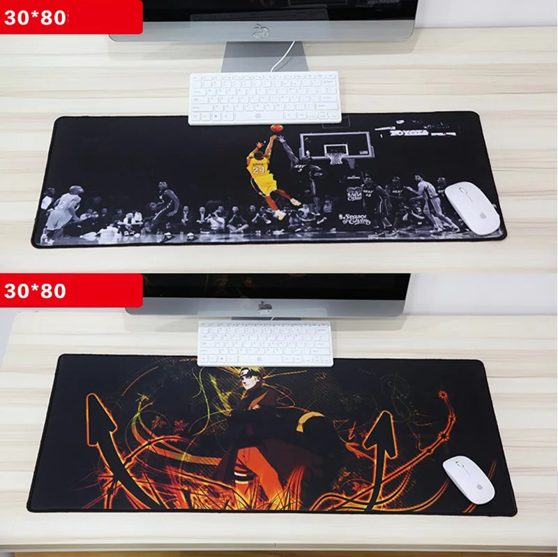 900X400mm thick Rubber gaming mouse pad anime Creative large size mausepad For Keyboard Mice PC Desk Non slip Mat