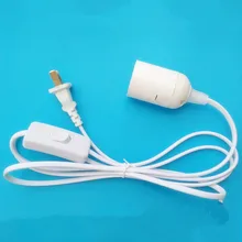 E27 винтовые патроны для ламп аксессуары лампа «сделай сам» переключатель штепсельная вилка американского стандарта с печатной платой с провод для люстры с лампочкой 1,8 м 10 шт