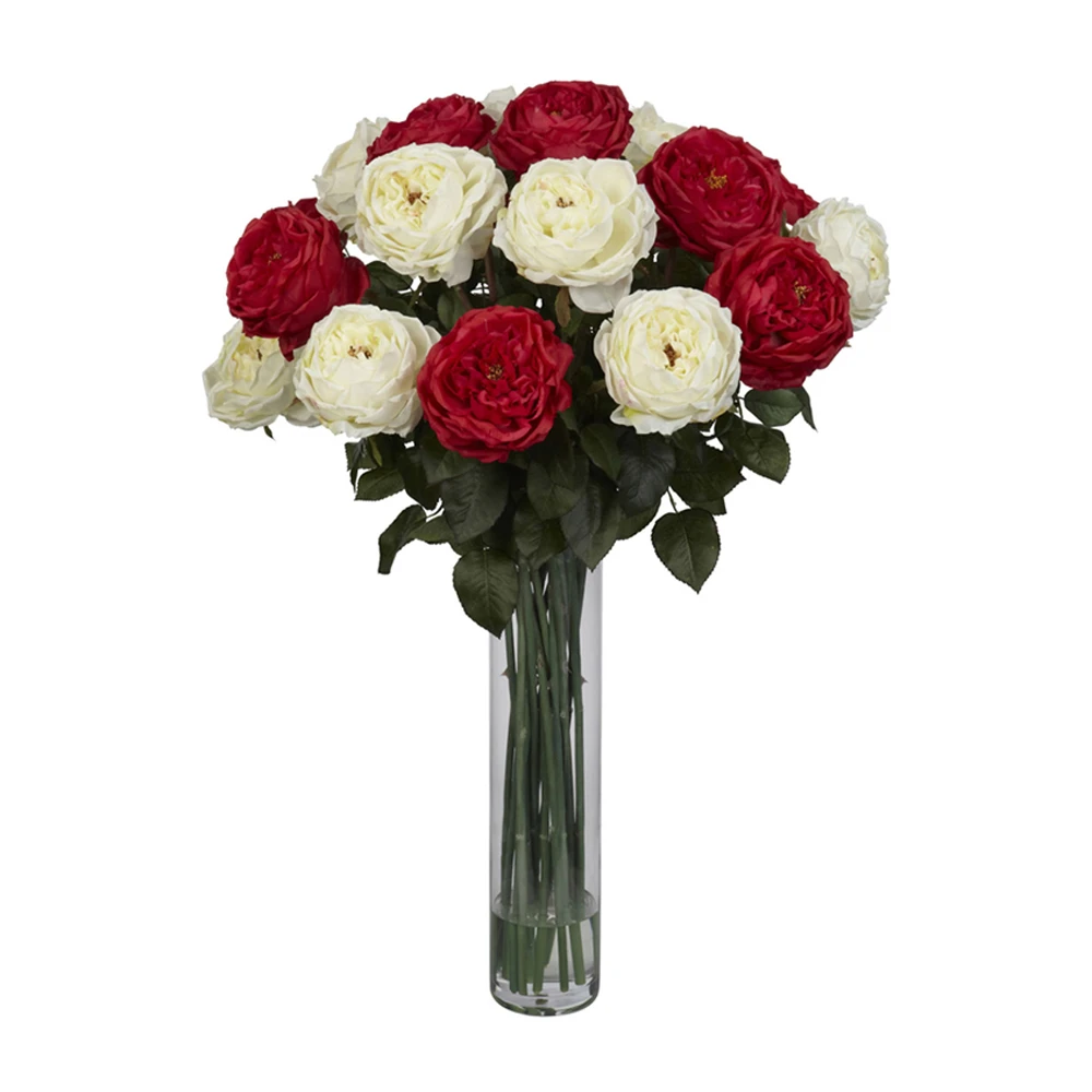 Nearly Natural Fancy Rose Silk Flower Arrangement (3)