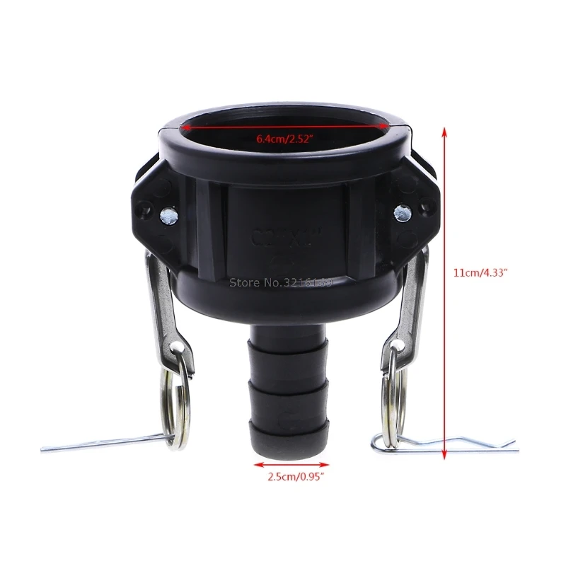 

For 275-330 Gallon IBC Tote Tank Drain Adapter 2 Cam Lock To 1 Garden Hose Promotion