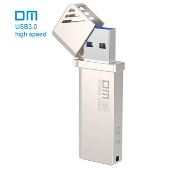 

Free shipping DM PD068 NEW 16GB 32GB 64GB 128GB 256GB USB Flash Drives Metal USB 3.0 High-speed write from 10mb/s-60mb/s