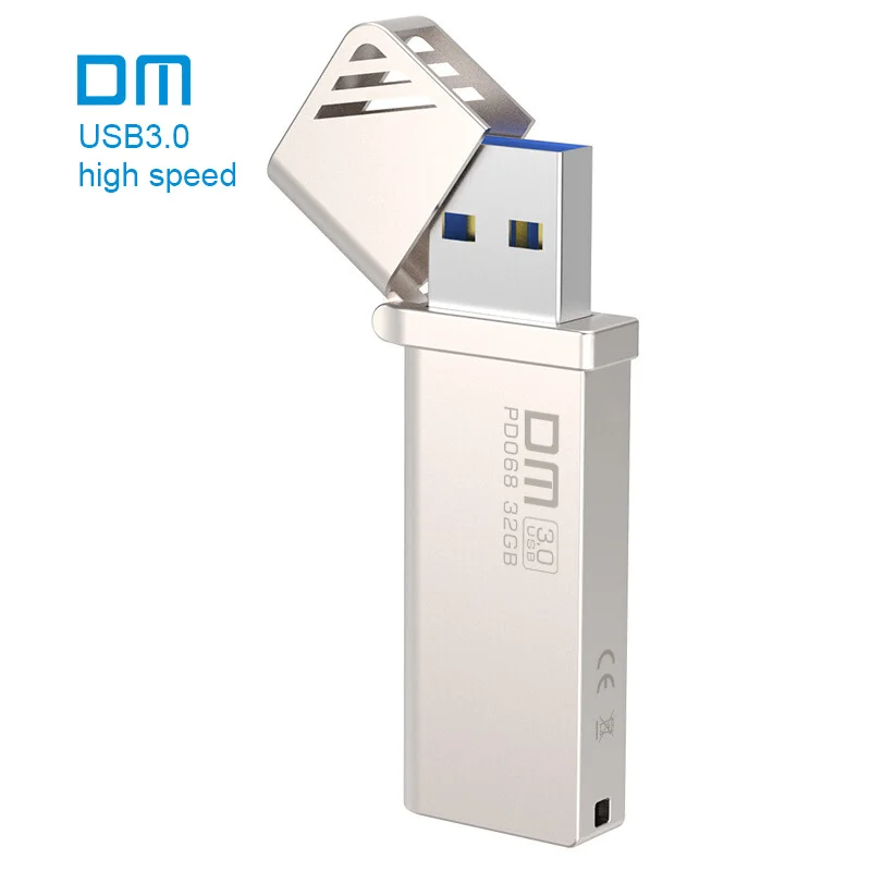  Free shipping DM PD068  16GB 32GB 64GB 128GB 256GB USB Flash Drives Metal USB 3.0 High-speed write 
