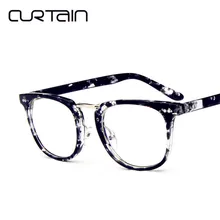 Модные круглые очки с занавес, женские ретро очки с полной оправой, классические очки для чтения, прозрачные линзы, мужские винтажные ультралегкие очки