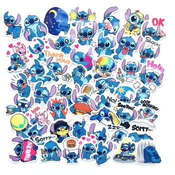 

50pcs Classics Lilo Stitch stickers Scrapbooking hydroflask Sticker for Laptop Suitcase Motorcycle Decal bomb