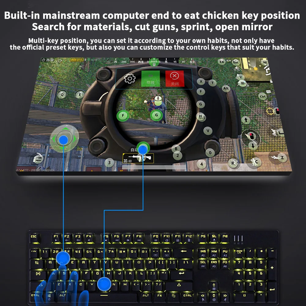 Gamwing NEX PUBG мышь клавиатура Android мобильный телефон специальная мобильная игра вспомогательный периферийный пистолет мышь и клавиатура конвертер