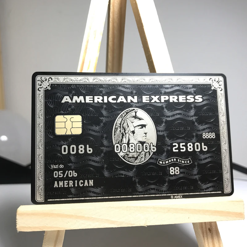 American Express Black Centurion Bank Card customise yourself GREAT GIFT Free shipping 