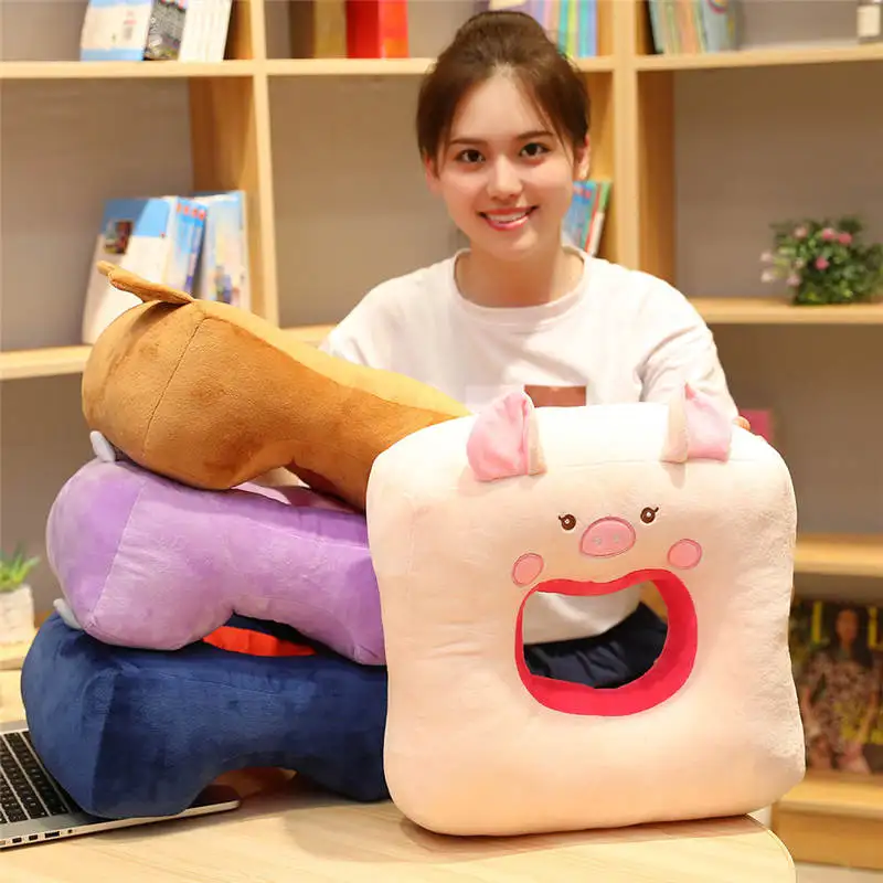 Bonito dos Desenhos Brinquedos de Pelúcia Presente de Natal de Aniversário para o Bebê Centímetros Animados Multifunções Travesseiro Macia Pelúcia Boneca Animal Menina Miúdo Crianças 35 12 35 centímetros Bonito Dos Desenhos Animados Multifunções