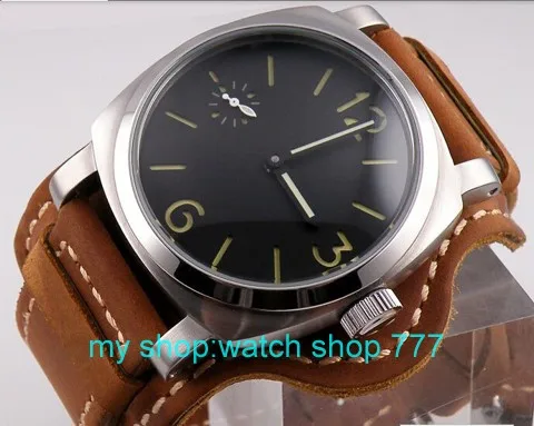 44mm parnis no logo 316l steel ST3600 mechanical hand chain movement Men s watch High quality