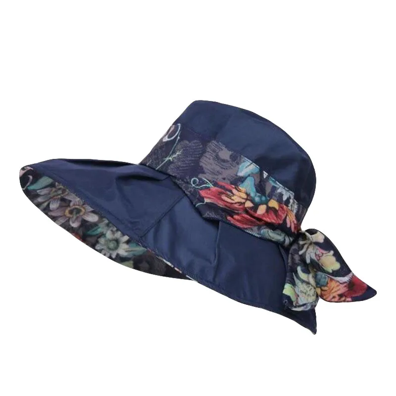 

Elegant Fashion Women's Outdoor Hats For Women Big Bow Flower Summer Sun Protect Hat Travel Wide Brim Sea Beach Hat