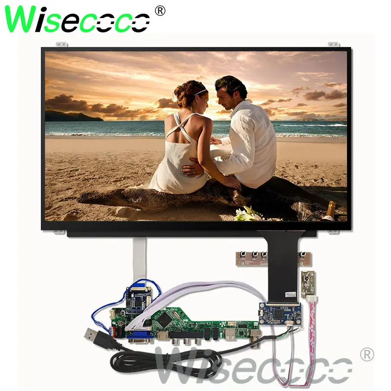 15,6 ''1366*768 HD lcd светодиодный дисплей для ноутбука с емкостным сенсорным экраном NT156WHM-N45 LVDS к EDP HDMI VGA плата контроллера - Цвет: full set