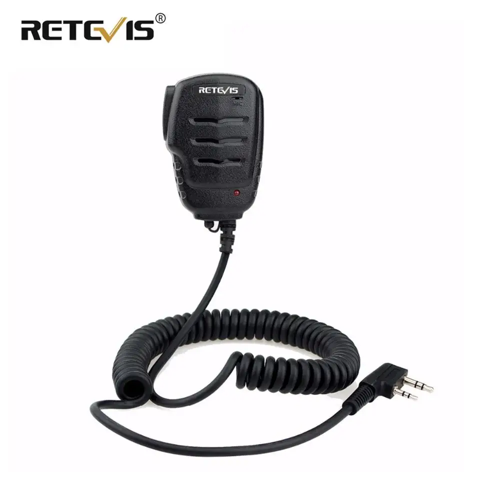 Retevis RS-111 Walkie Talkie Speaker Microphone PTT Mic with 3.5mm Earpiece jack For Kenwood For Bao