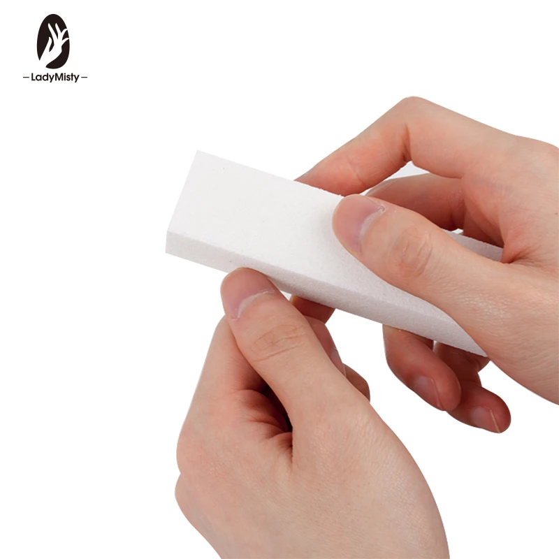 

Ladymisty 4Pcs Sanding Nail File Buffer Block For UV Gel Nail Polish Nail Art Tools Manicure Pedicure White Form Nail Buffers