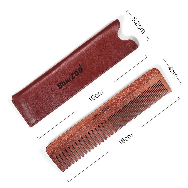 Beard Comb For Men Natural Wooden Beard Wide Tooth Comb Sandalwood