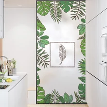 Лепесток стеклянная пленка стиль витражное склеивание стекла пленка для дома дикорирование окна стикер матовый стикер для стекол BLT1460