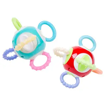 

Children's Manhattan Twisted Gutta Ball Soft Rubber Baby Teeth Grinding Rattle Molar Rattle