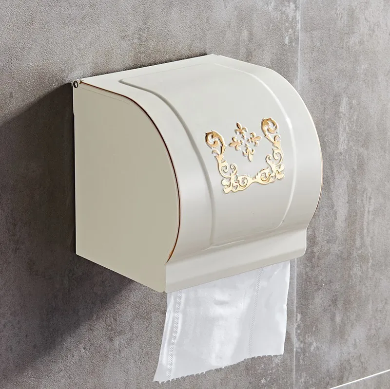 Goede Aluminium Waterdichte Badkamer Toiletrolhouder Roll Tissue Box Met Asbak Hotel Restaurant Papier Rack