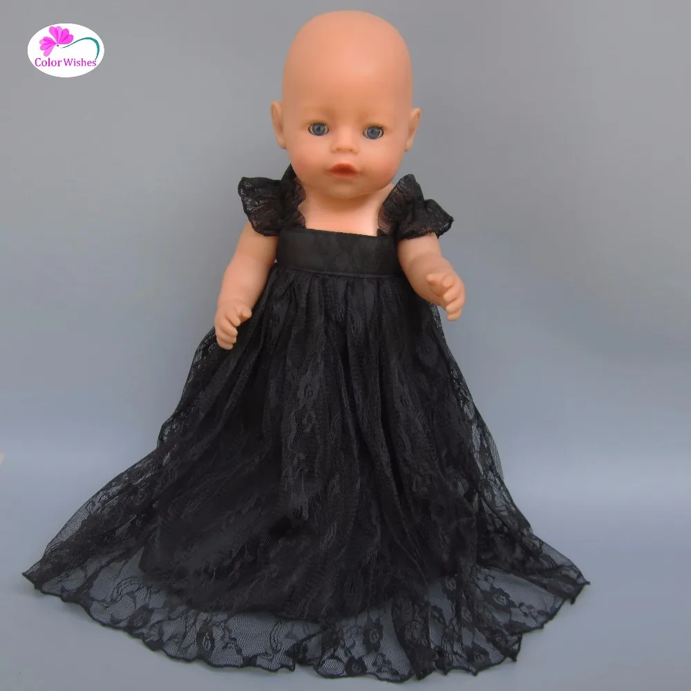 Clothes for doll fits 43-45cm American girl Zapf Baby Born doll black evening dress american-doll-clothes : image Clothes for doll fits 43-45cm American girl Zapf Baby Born doll black evening dress american-doll-clothes