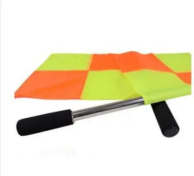 1PC 35*35cm Professional Sports Soccer Referee Hand Flag