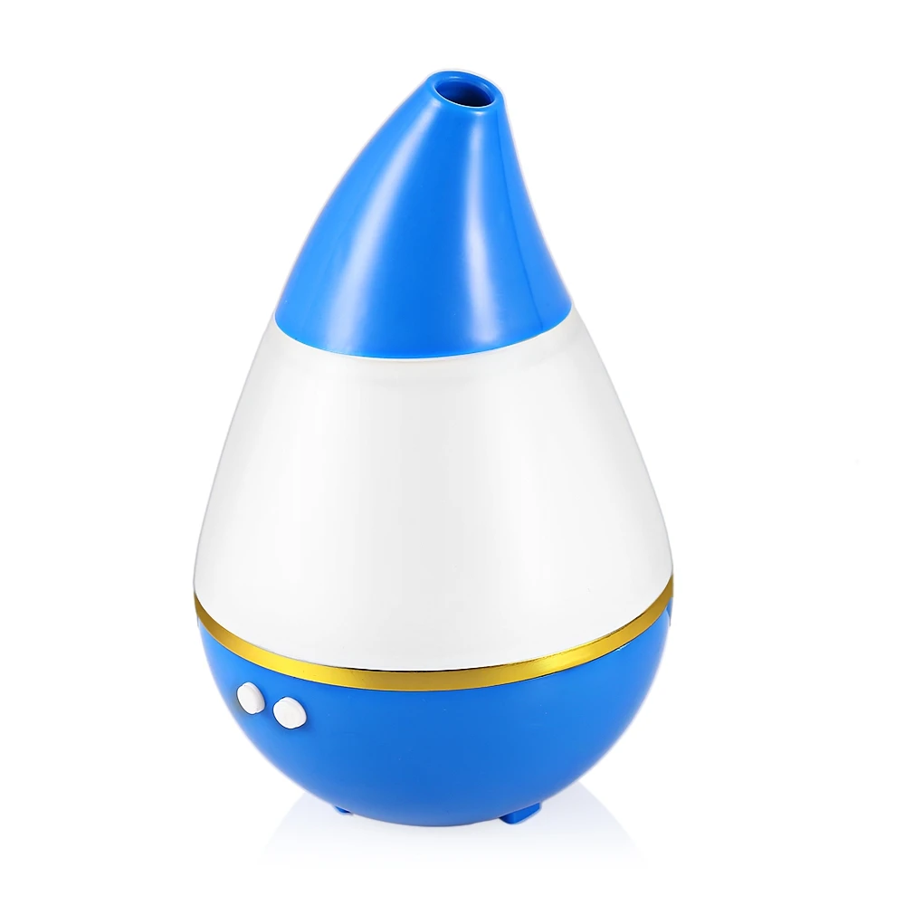 Mini Portable Air Humidifier Water Drop Shape LED Light Mist Maker USB