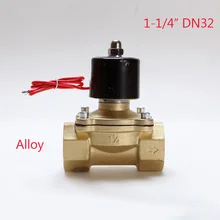Электрический электромагнитный клапан Вода Воздух N/C 2 способ 1-1/" AC 220 V 2W320-32 корпус из сплава DC12V 24 V AC110V 220 V сплав водяной клапан