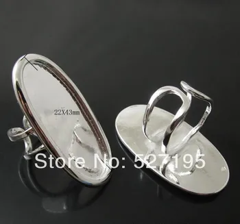 

Free shipping, fashion jewelry to find a unique ring circle, silver plated size 16.5 x39mm