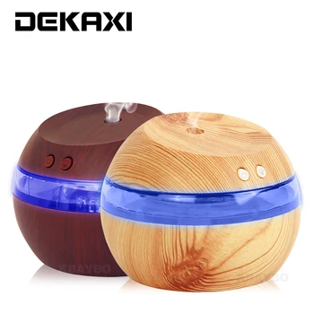 

DEKAXI 290ml Mini Ultrasonic Air Humidifier Aroma Diffuser Mist Maker Essential Oil Diffuser for Home and Car