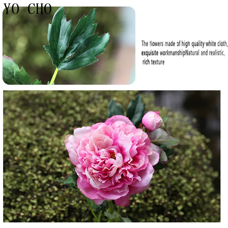 decorate with christmas wreaths white peony flower for wedding home garden decoration fake flower (2)