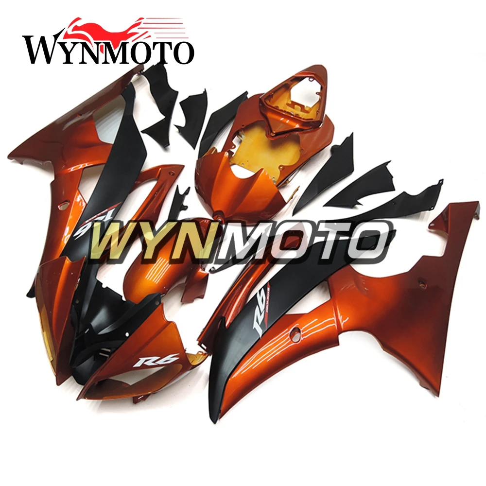 

Complete Fairings Kit For Yamaha R6 2008-2016 08-16 Year Injection ABS Plastics Panels Motorcycle Hulls Frames Orange Black New