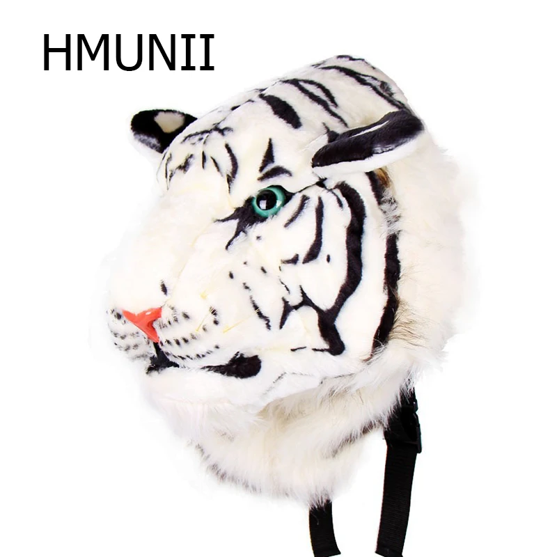 New Stylish Small  Tiger Head Bag Knapsack Lion  Tiger Backpack Head Bags Brand 