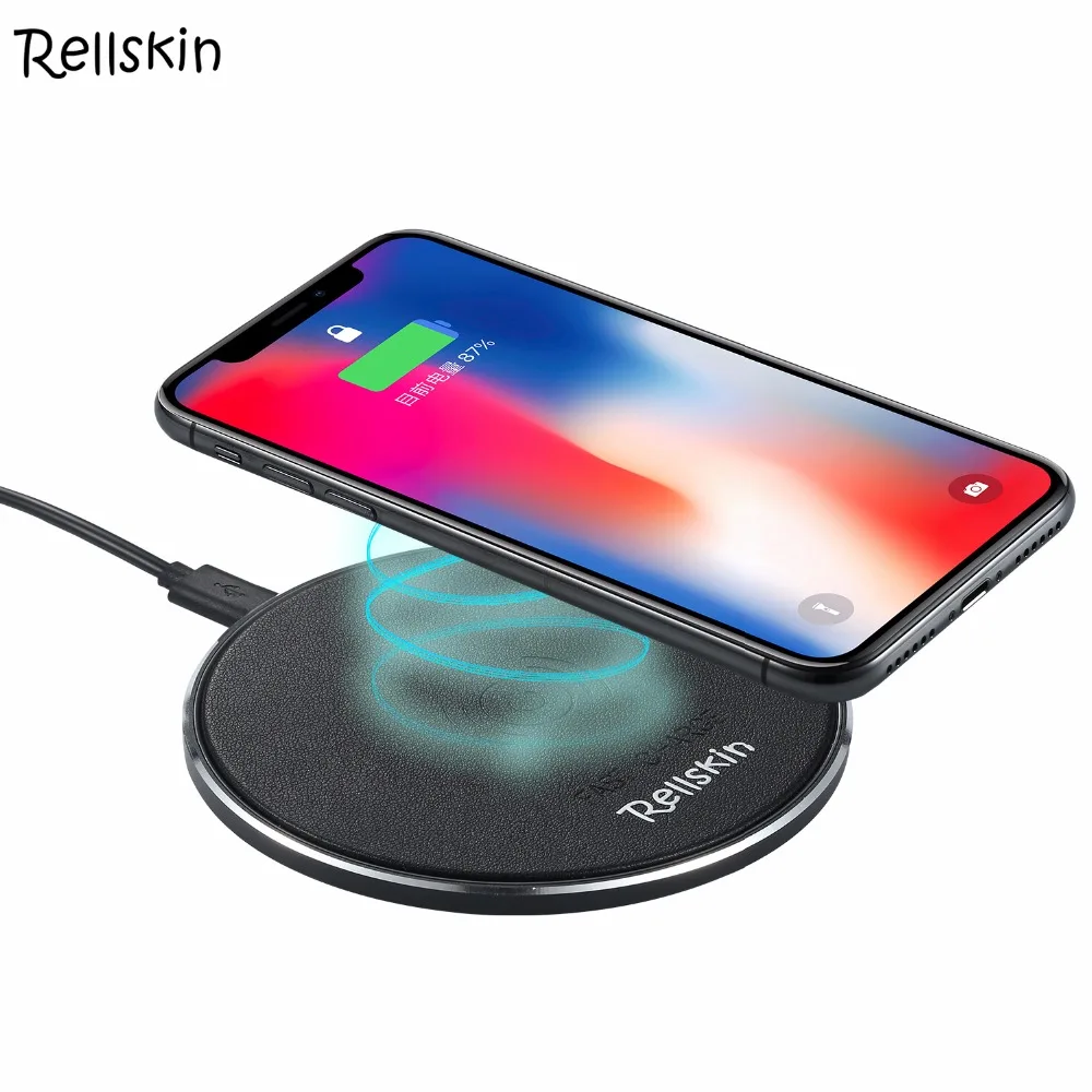 Rellskin 10W Wireless Quick Charger For iPhone X 8 Wireless Charging