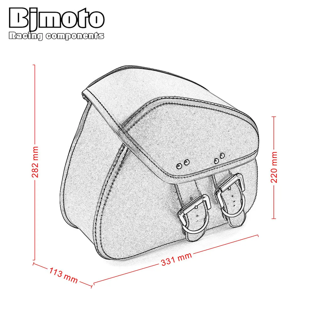 BAG-010-BK мотоциклетные Сумки из искусственной кожи, сумки для инструментов, седельная сумка для мотоцикла, аксессуары для багажа