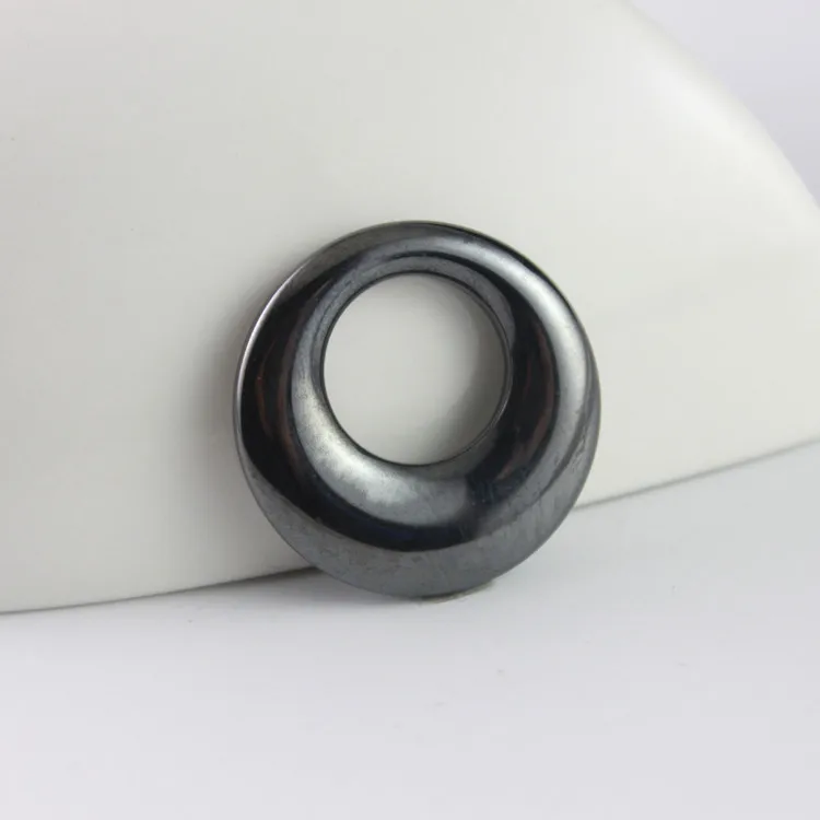 hot sale fashion hematite circle pendant accessories diy accessories  HP1030 2