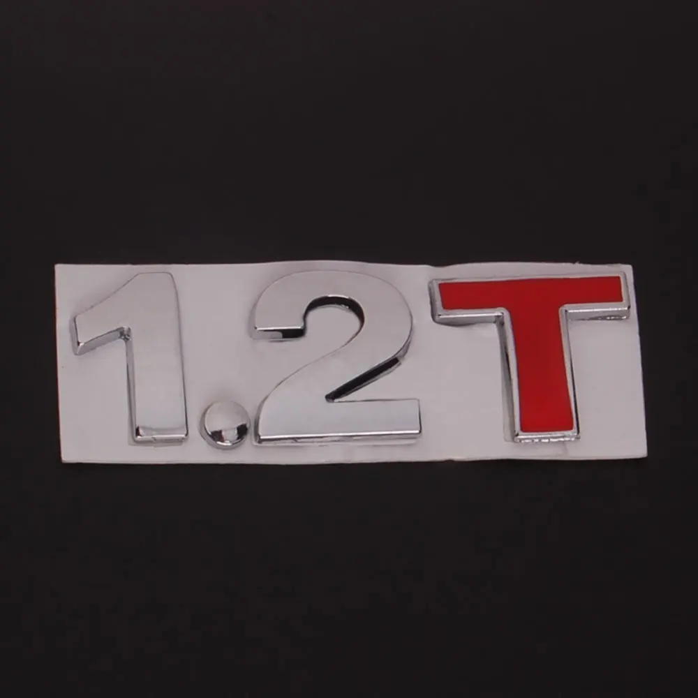 

Metal Auto Silver 1.2 T 2.1 T 2.1T Rear Trunk Turbo Decal Emblem Badge Sticker for Amarok Beetle CC Golf GTI Jetta Passat Polo