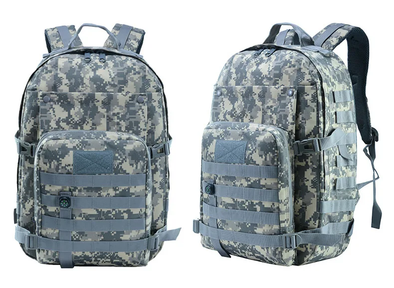40л тактический военный рюкзак, мужской рюкзак, рюкзак для путешествий, военный рюкзак, походный рюкзак для кемпинга, походов, охоты - Цвет: ACU CAMO
