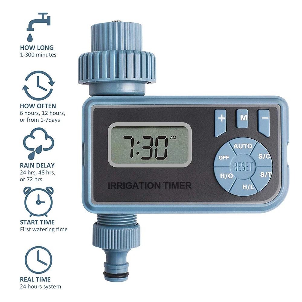 1PC Smart Automatic Electronic Digital Water Timer Irrigation Controller System With LCD Display Home Irrigation Timer